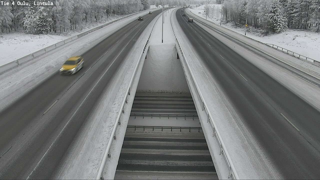 Weather Camera Image Väg 4 Uleåborg, Lintula, Oulu, Pohjois-Pohjanmaa