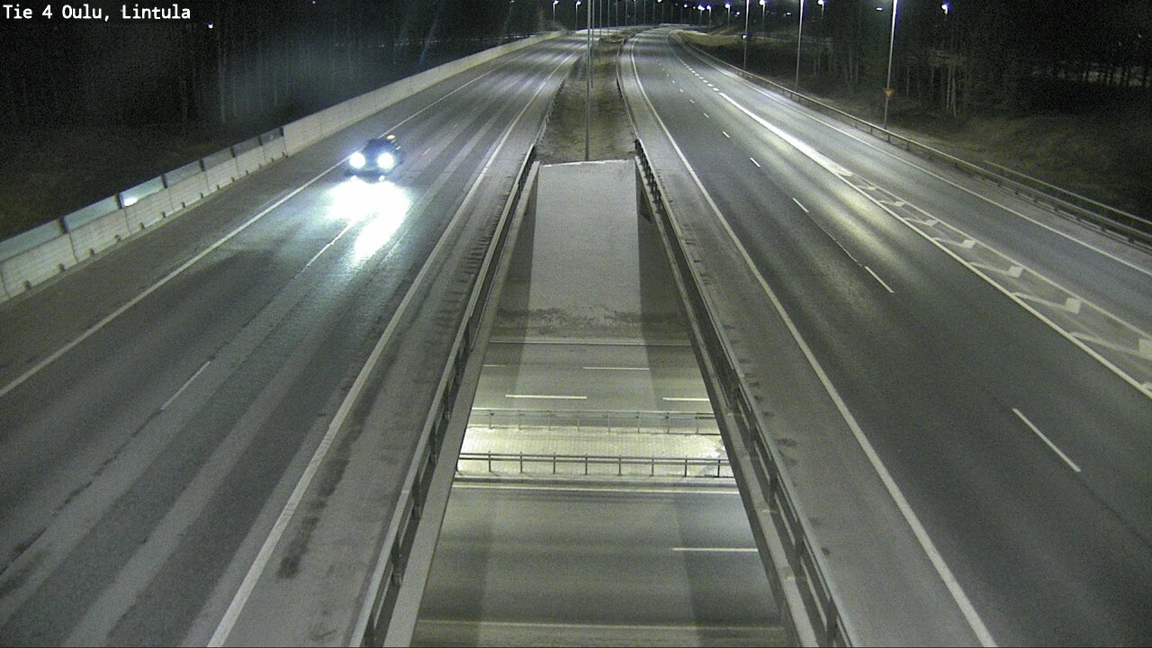 Weather Camera Image Väg 4 Uleåborg, Lintula, Oulu, Pohjois-Pohjanmaa