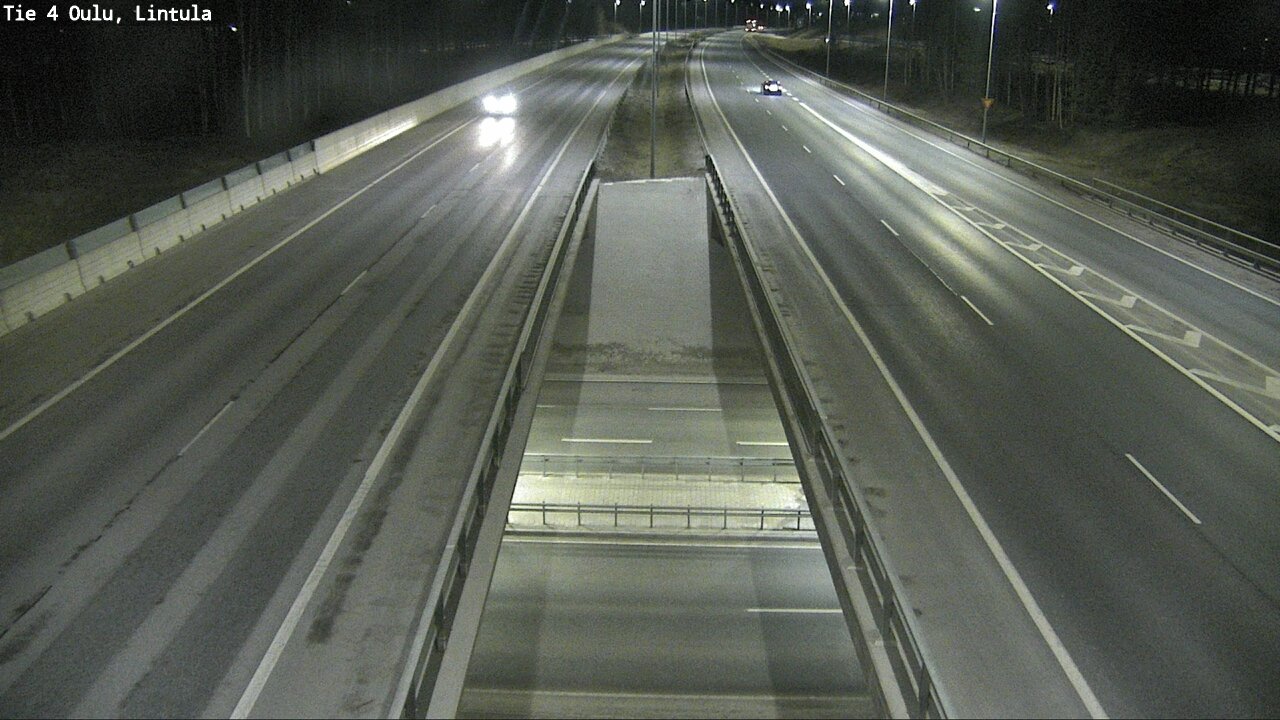 Weather Camera Image Väg 4 Uleåborg, Lintula, Oulu, Pohjois-Pohjanmaa