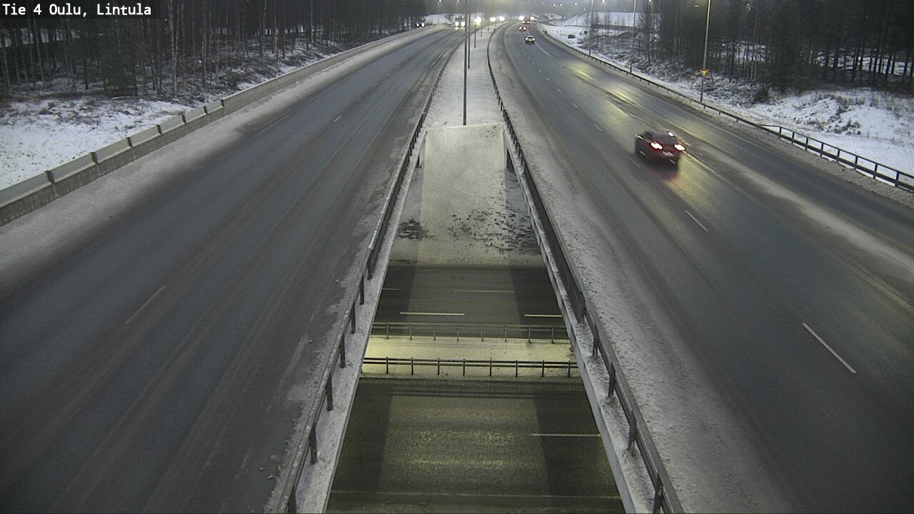Weather Camera Image Road 4 Oulu, Lintula, Oulu, Pohjois-Pohjanmaa