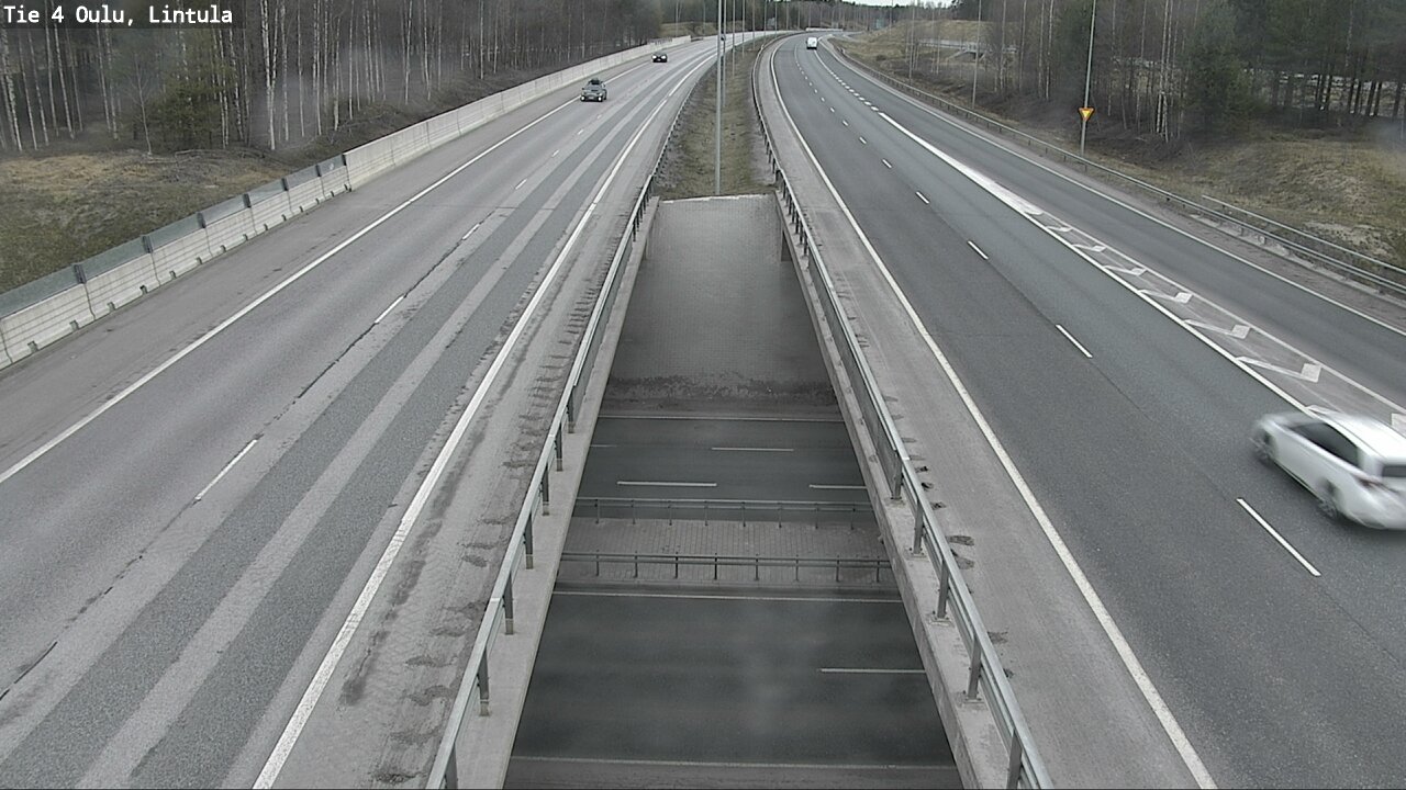 Weather Camera Image Väg 4 Uleåborg, Lintula, Oulu, Pohjois-Pohjanmaa