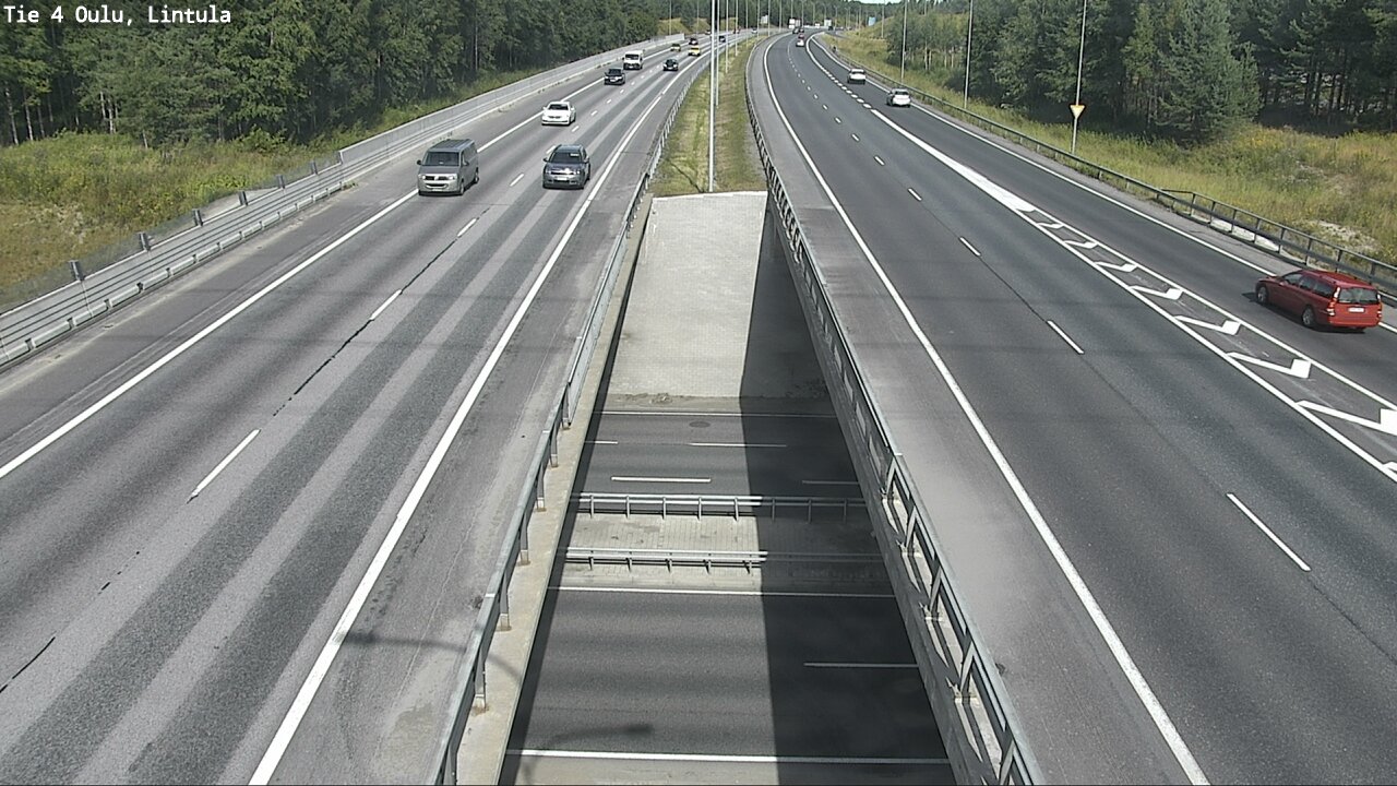 Weather Camera Image Väg 4 Uleåborg, Lintula, Oulu, Pohjois-Pohjanmaa