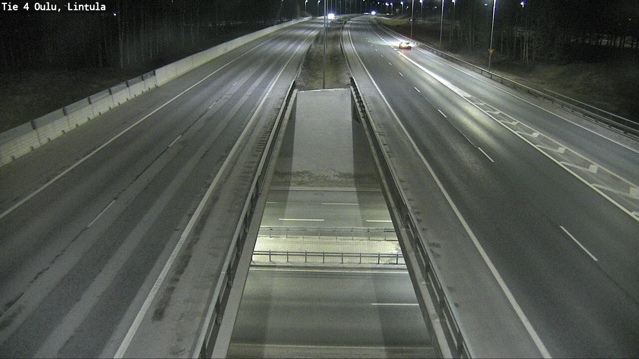 Weather Camera Image Väg 4 Uleåborg, Lintula, Oulu, Pohjois-Pohjanmaa