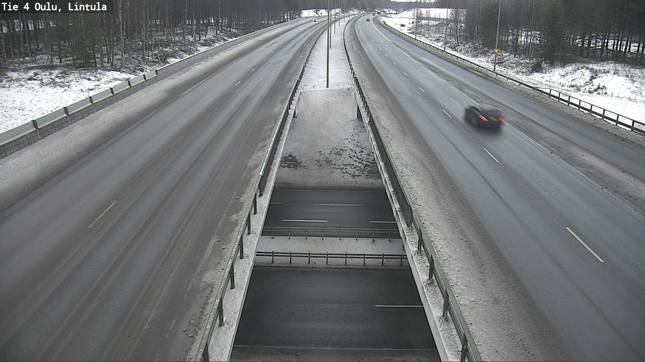 Weather Camera Image Road 4 Oulu, Lintula, Oulu, Pohjois-Pohjanmaa