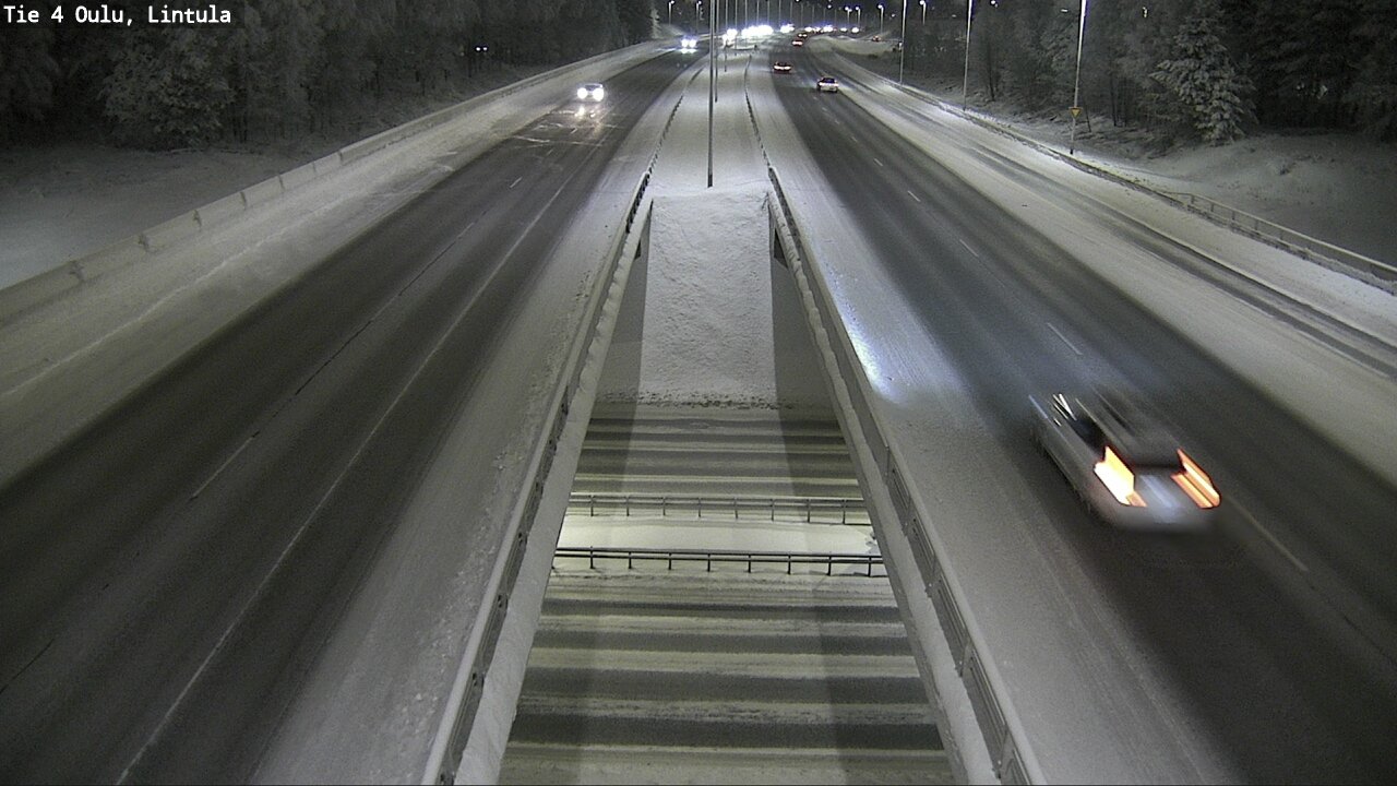 Weather Camera Image Väg 4 Uleåborg, Lintula, Oulu, Pohjois-Pohjanmaa