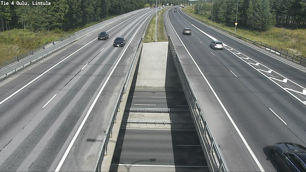 Weather Camera Image Väg 4 Uleåborg, Lintula, Oulu, Pohjois-Pohjanmaa