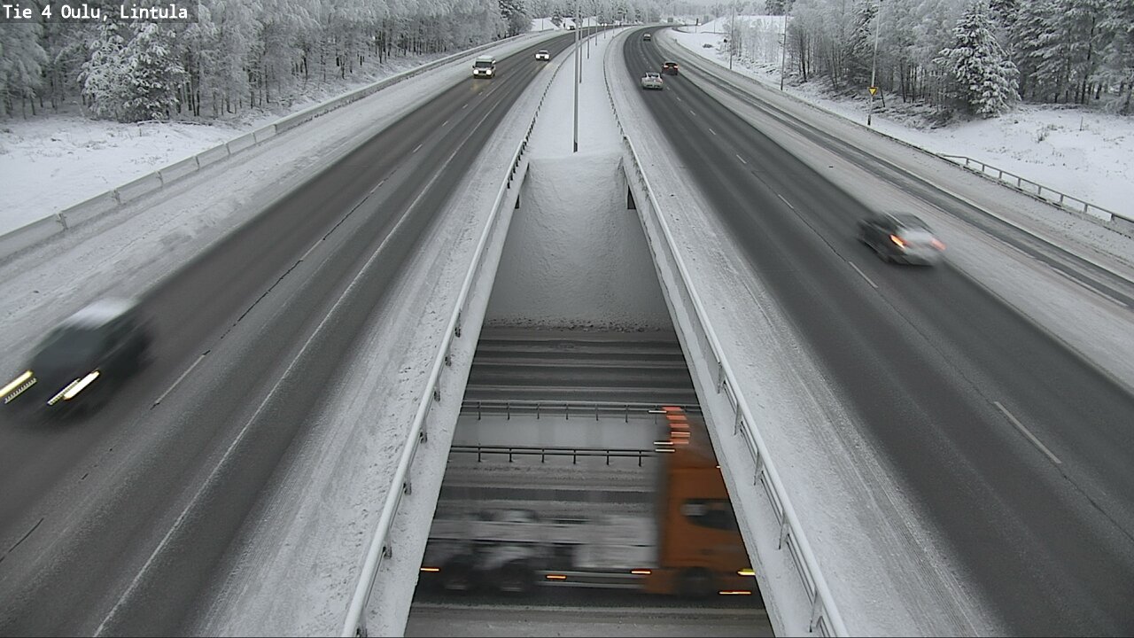 Weather Camera Image Väg 4 Uleåborg, Lintula, Oulu, Pohjois-Pohjanmaa