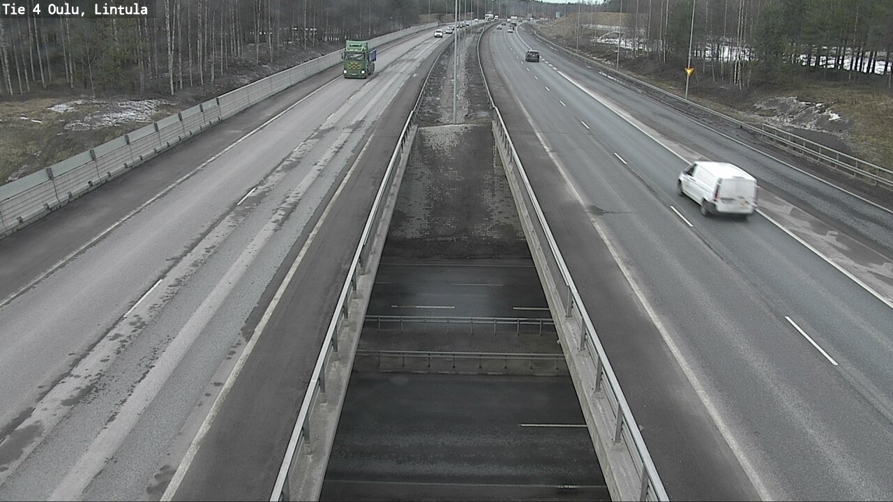 Weather Camera Image Road 4 Oulu, Lintula, Oulu, Pohjois-Pohjanmaa