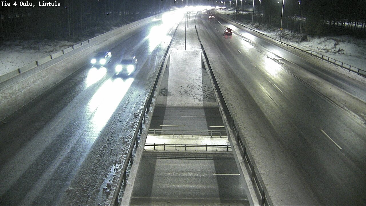 Weather Camera Image Väg 4 Uleåborg, Lintula, Oulu, Pohjois-Pohjanmaa