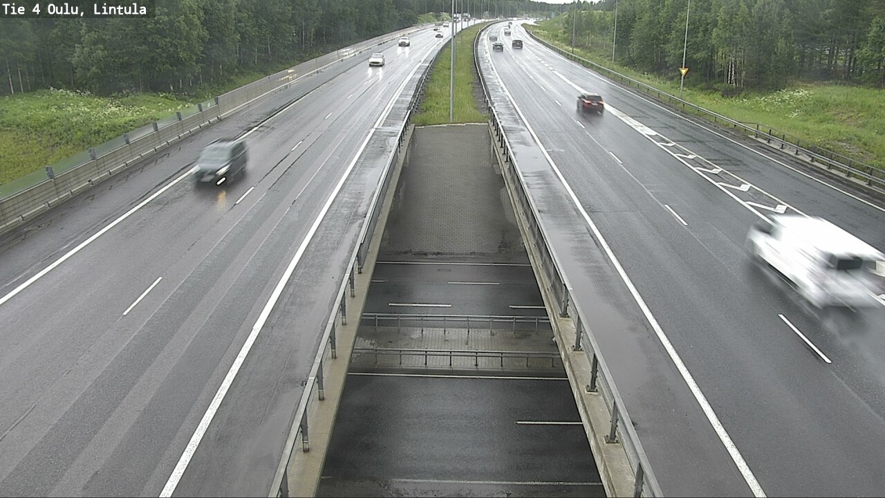 Weather Camera Image Väg 4 Uleåborg, Lintula, Oulu, Pohjois-Pohjanmaa