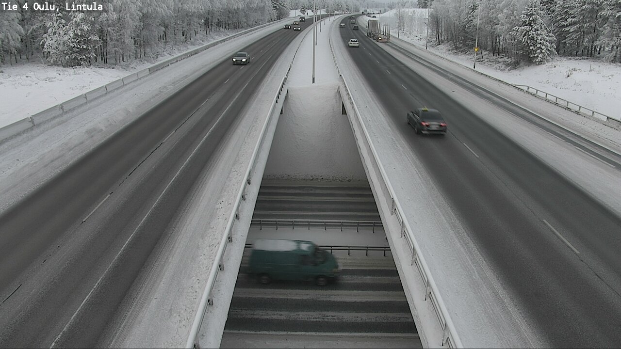 Weather Camera Image Väg 4 Uleåborg, Lintula, Oulu, Pohjois-Pohjanmaa