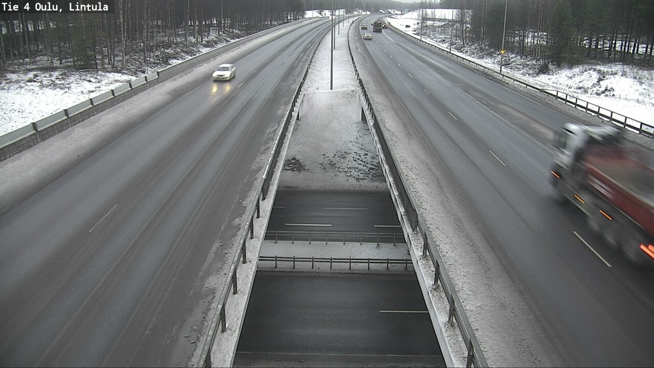 Weather Camera Image Road 4 Oulu, Lintula, Oulu, Pohjois-Pohjanmaa