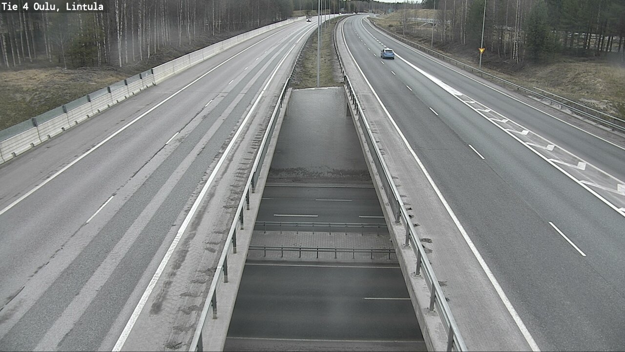 Weather Camera Image Väg 4 Uleåborg, Lintula, Oulu, Pohjois-Pohjanmaa