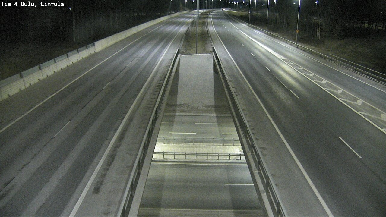 Weather Camera Image Väg 4 Uleåborg, Lintula, Oulu, Pohjois-Pohjanmaa