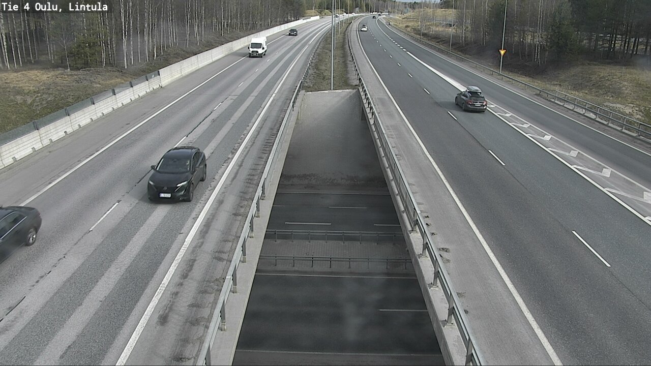 Weather Camera Image Väg 4 Uleåborg, Lintula, Oulu, Pohjois-Pohjanmaa