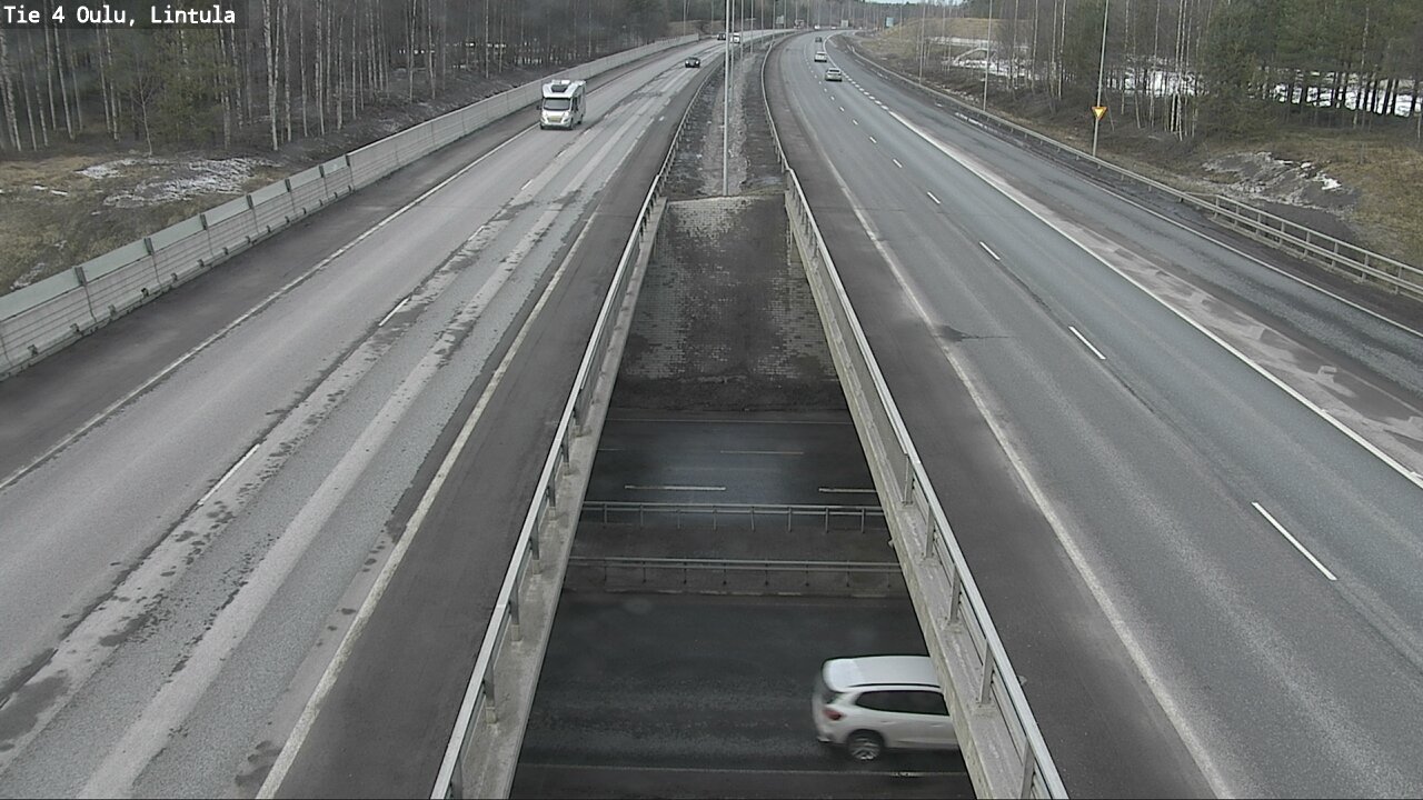 Weather Camera Image Road 4 Oulu, Lintula, Oulu, Pohjois-Pohjanmaa