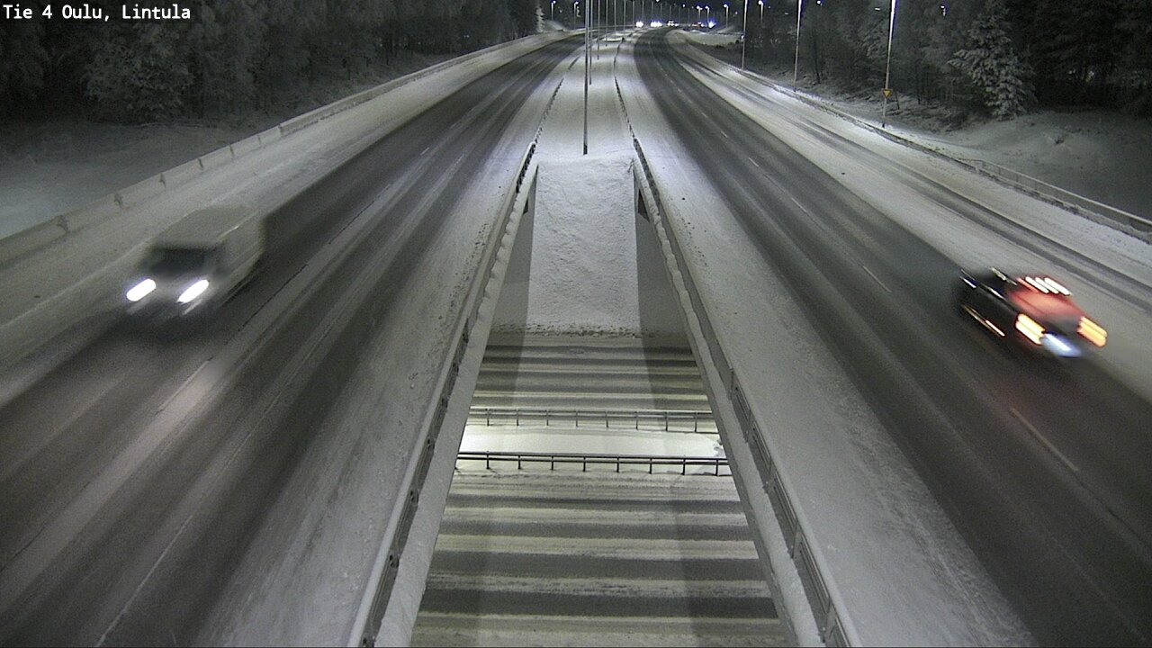 Weather Camera Image Väg 4 Uleåborg, Lintula, Oulu, Pohjois-Pohjanmaa