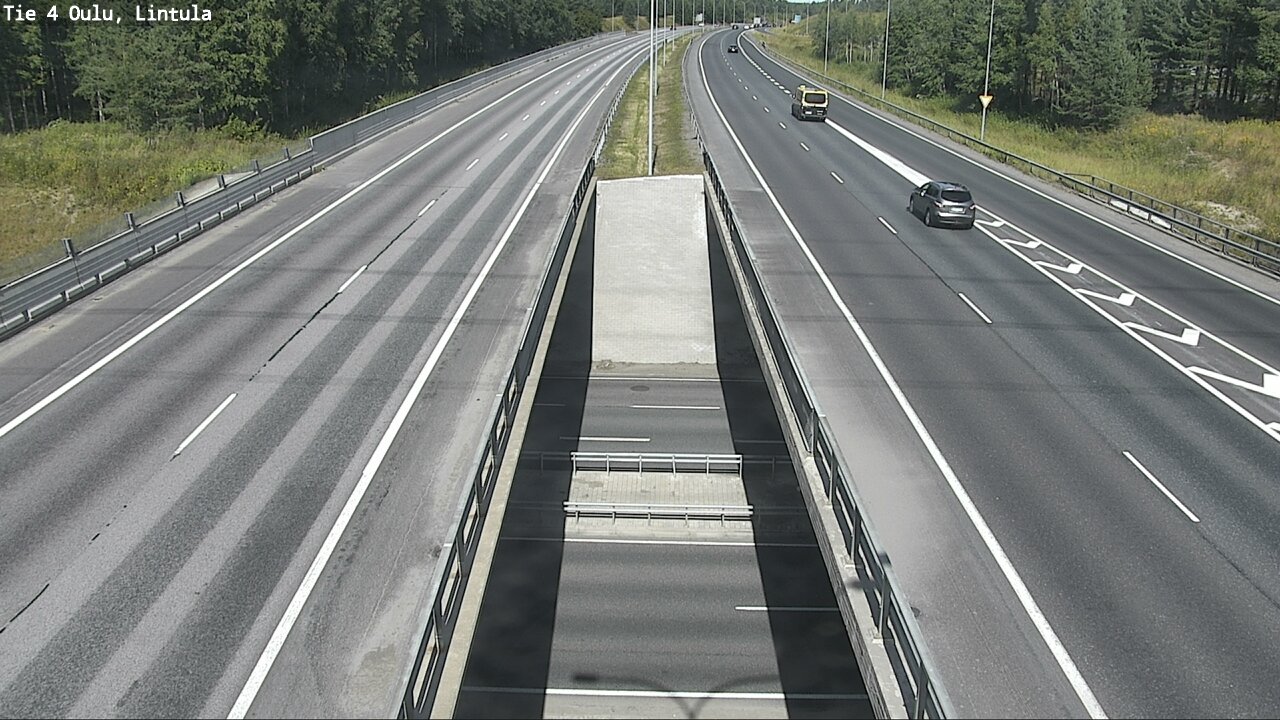 Weather Camera Image Väg 4 Uleåborg, Lintula, Oulu, Pohjois-Pohjanmaa