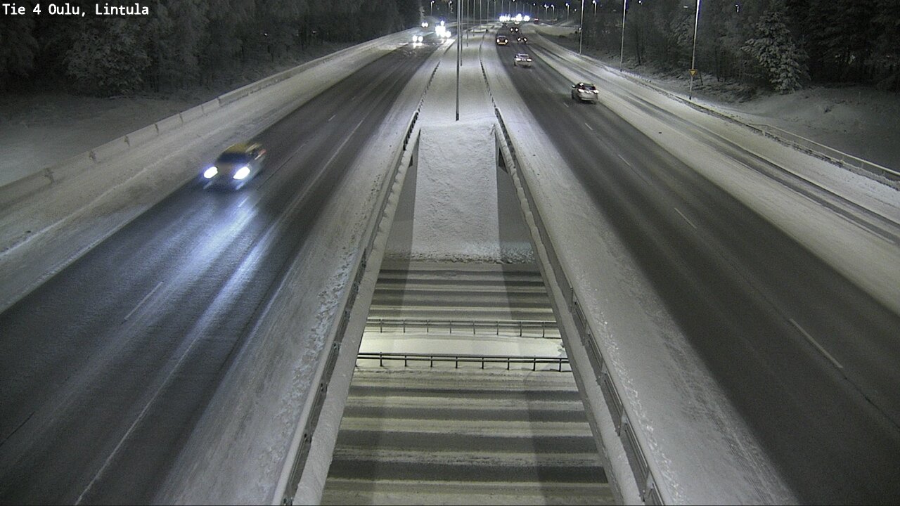 Weather Camera Image Väg 4 Uleåborg, Lintula, Oulu, Pohjois-Pohjanmaa