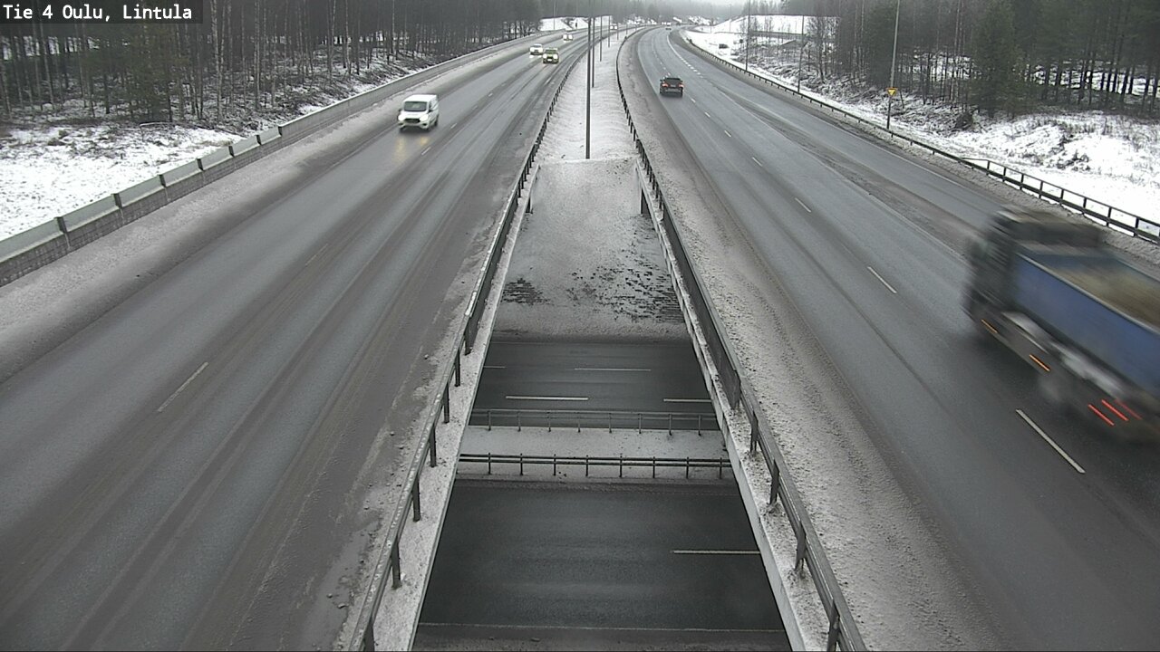 Weather Camera Image Road 4 Oulu, Lintula, Oulu, Pohjois-Pohjanmaa
