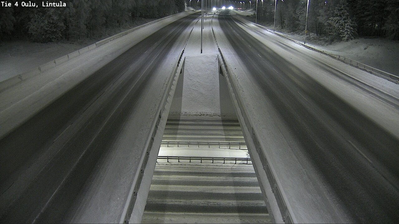 Weather Camera Image Väg 4 Uleåborg, Lintula, Oulu, Pohjois-Pohjanmaa