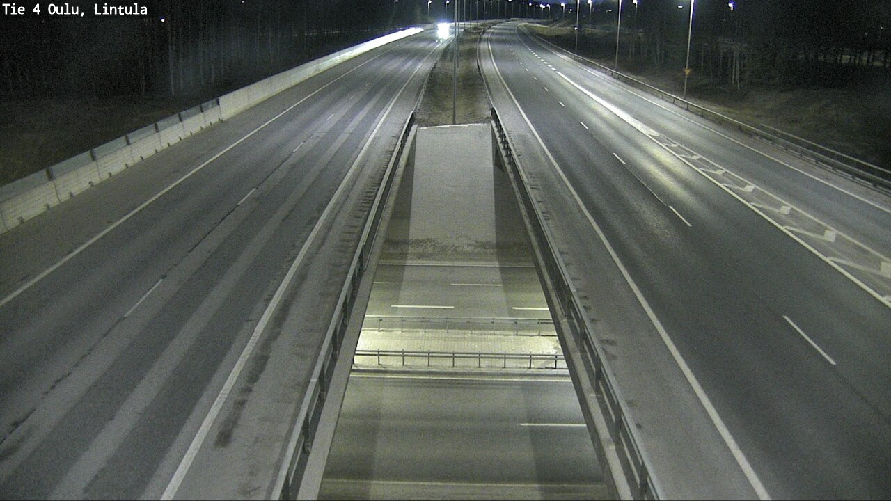 Weather Camera Image Väg 4 Uleåborg, Lintula, Oulu, Pohjois-Pohjanmaa