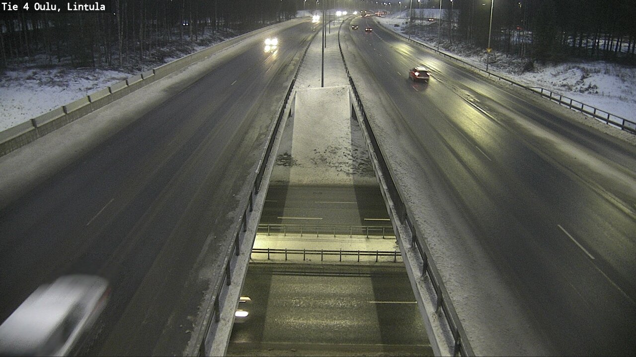 Weather Camera Image Road 4 Oulu, Lintula, Oulu, Pohjois-Pohjanmaa