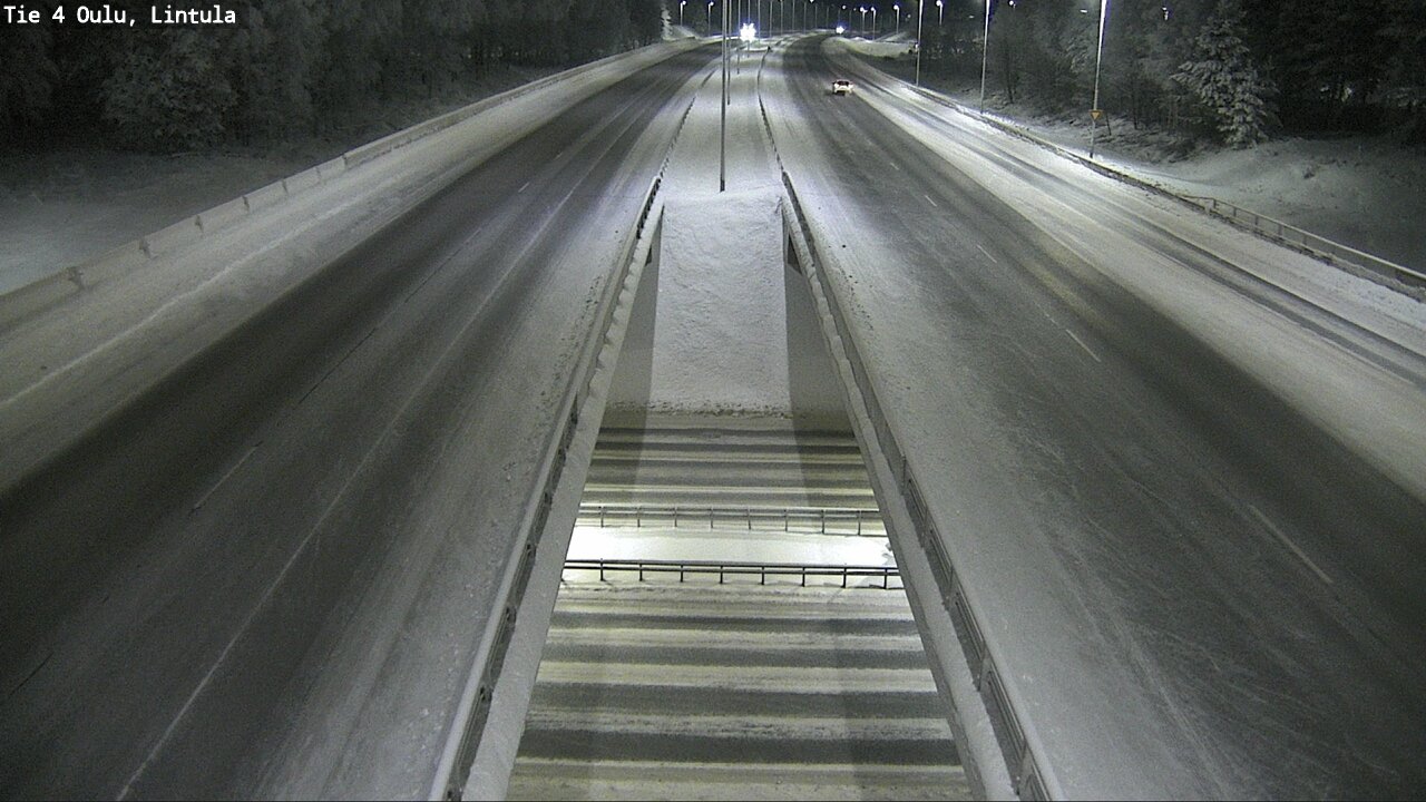 Weather Camera Image Väg 4 Uleåborg, Lintula, Oulu, Pohjois-Pohjanmaa