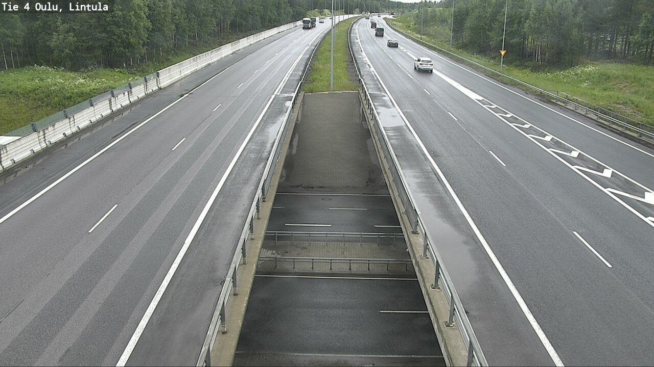 Weather Camera Image Väg 4 Uleåborg, Lintula, Oulu, Pohjois-Pohjanmaa