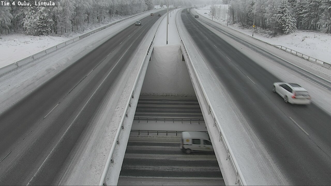 Weather Camera Image Väg 4 Uleåborg, Lintula, Oulu, Pohjois-Pohjanmaa