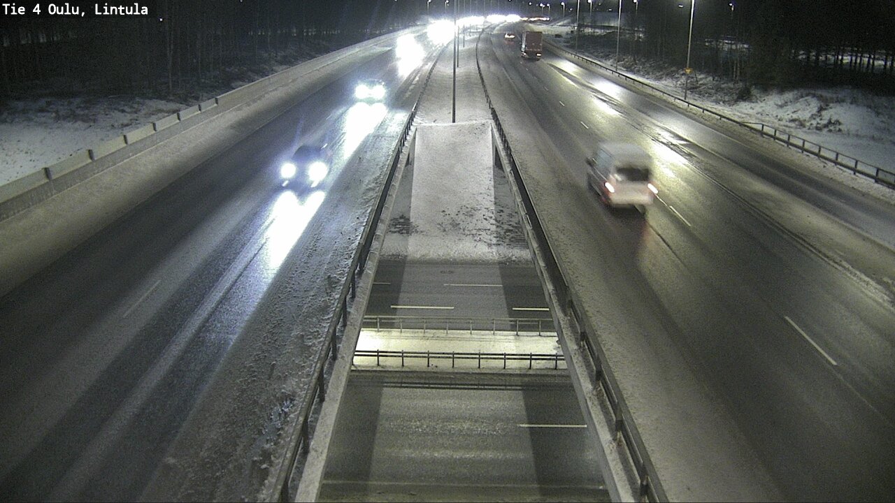 Weather Camera Image Väg 4 Uleåborg, Lintula, Oulu, Pohjois-Pohjanmaa