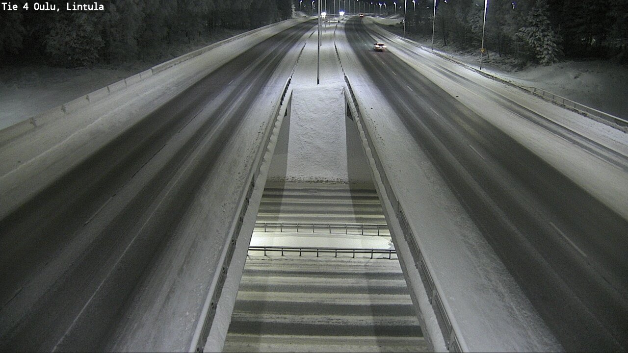 Weather Camera Image Väg 4 Uleåborg, Lintula, Oulu, Pohjois-Pohjanmaa