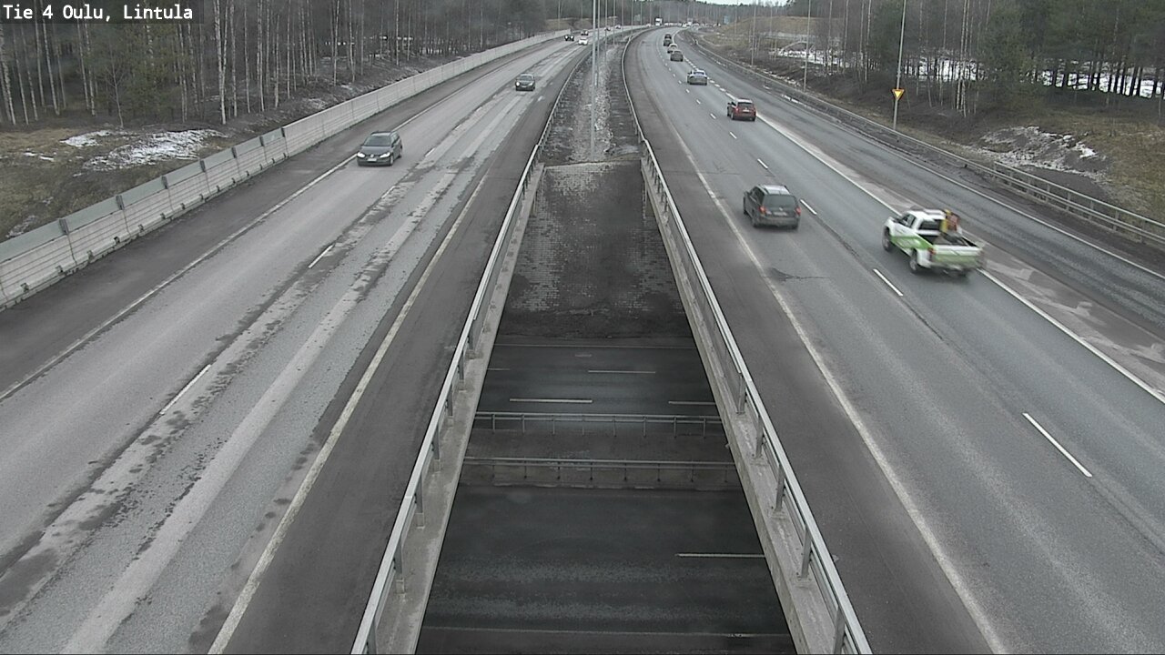 Weather Camera Image Road 4 Oulu, Lintula, Oulu, Pohjois-Pohjanmaa