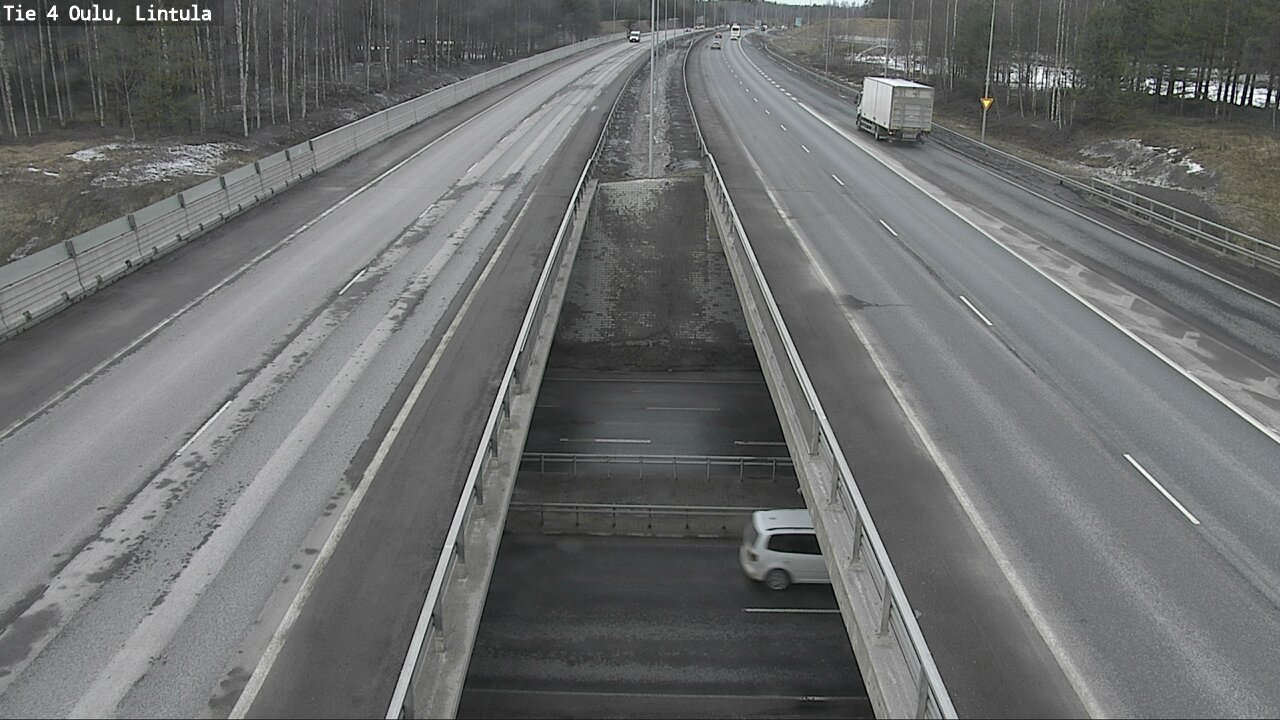 Weather Camera Image Road 4 Oulu, Lintula, Oulu, Pohjois-Pohjanmaa