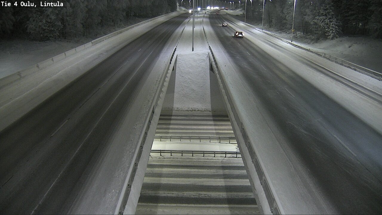 Weather Camera Image Väg 4 Uleåborg, Lintula, Oulu, Pohjois-Pohjanmaa
