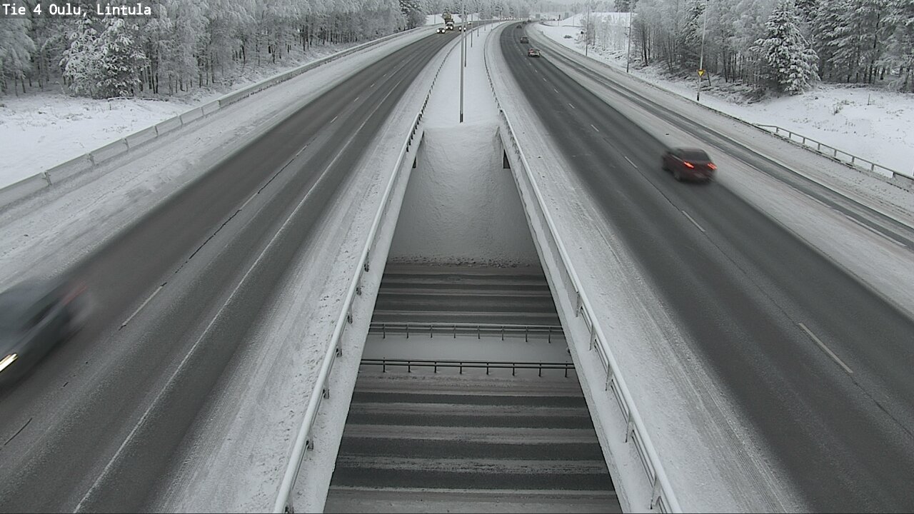 Weather Camera Image Väg 4 Uleåborg, Lintula, Oulu, Pohjois-Pohjanmaa