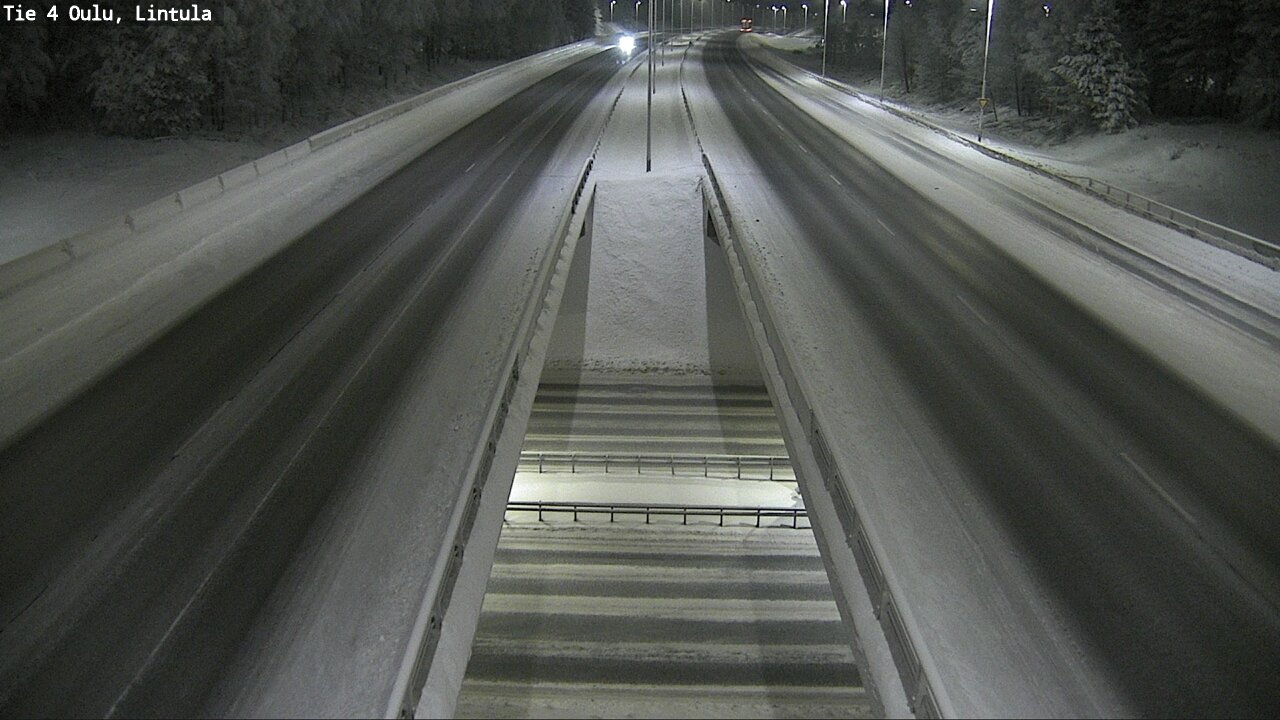 Weather Camera Image Väg 4 Uleåborg, Lintula, Oulu, Pohjois-Pohjanmaa