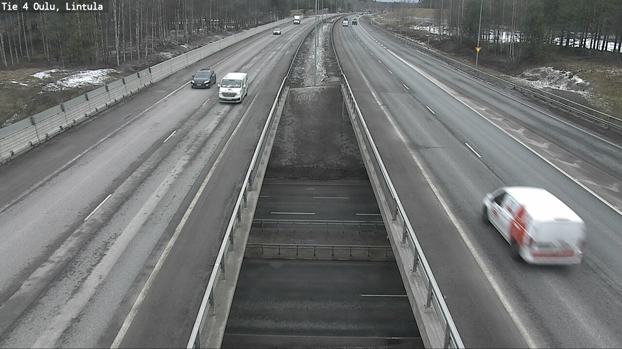 Weather Camera Image Road 4 Oulu, Lintula, Oulu, Pohjois-Pohjanmaa