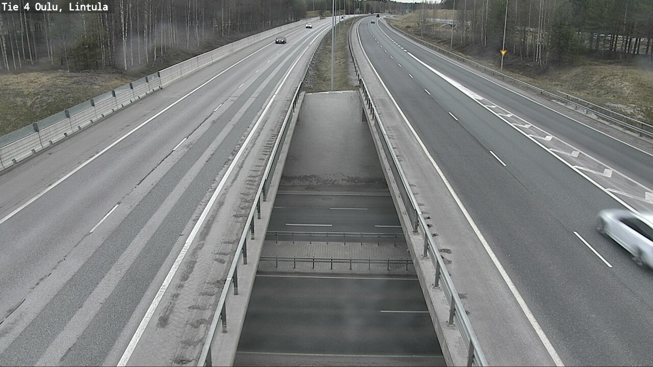 Weather Camera Image Väg 4 Uleåborg, Lintula, Oulu, Pohjois-Pohjanmaa