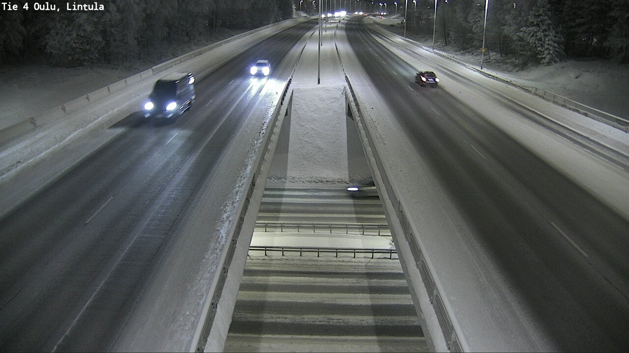 Weather Camera Image Väg 4 Uleåborg, Lintula, Oulu, Pohjois-Pohjanmaa