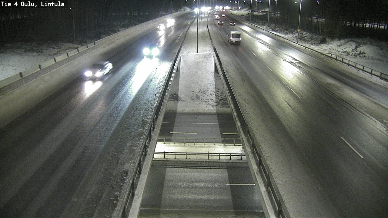 Weather Camera Image Väg 4 Uleåborg, Lintula, Oulu, Pohjois-Pohjanmaa