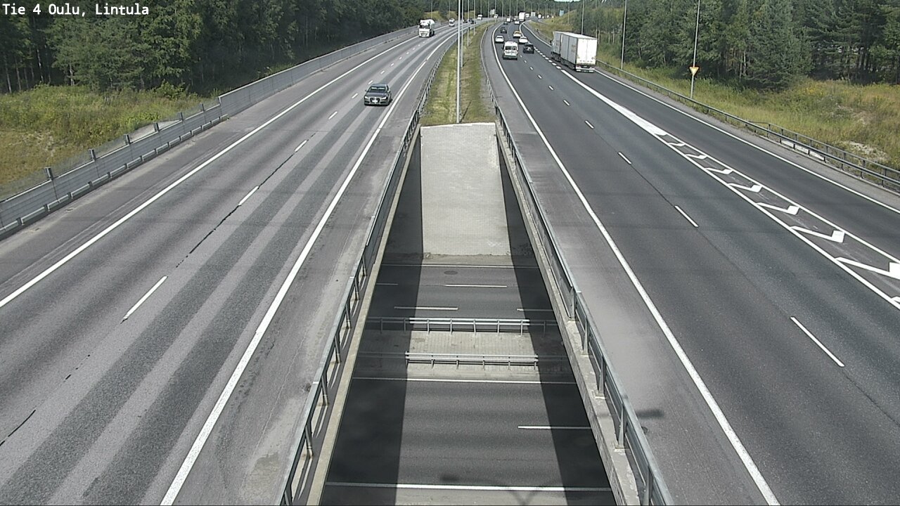 Weather Camera Image Väg 4 Uleåborg, Lintula, Oulu, Pohjois-Pohjanmaa