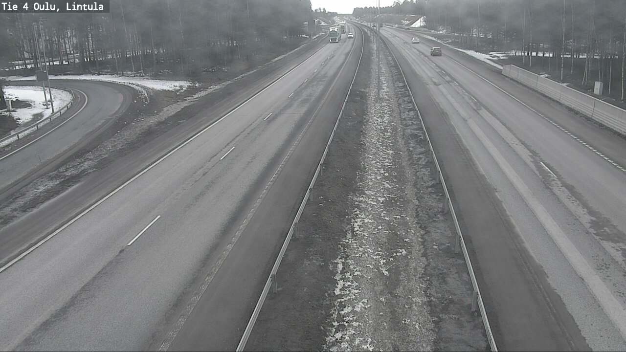 Weather Camera Image Road 4 Oulu, Lintula, Oulu, Pohjois-Pohjanmaa