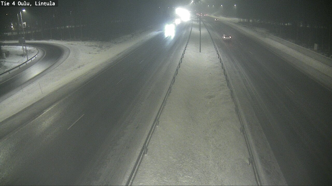Weather Camera Image Road 4 Oulu, Lintula, Oulu, Pohjois-Pohjanmaa