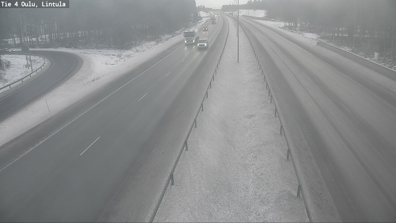 Weather Camera Image Road 4 Oulu, Lintula, Oulu, Pohjois-Pohjanmaa