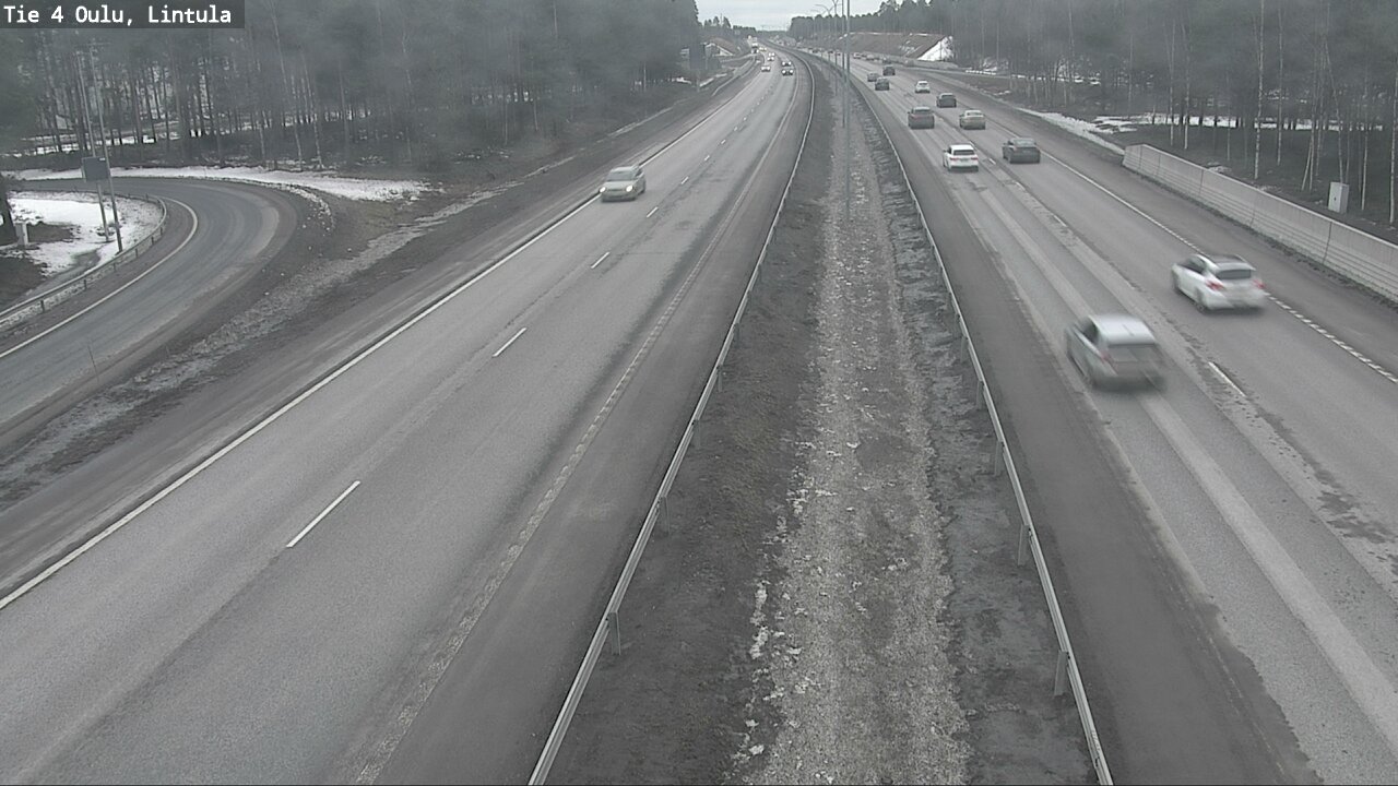 Weather Camera Image Road 4 Oulu, Lintula, Oulu, Pohjois-Pohjanmaa