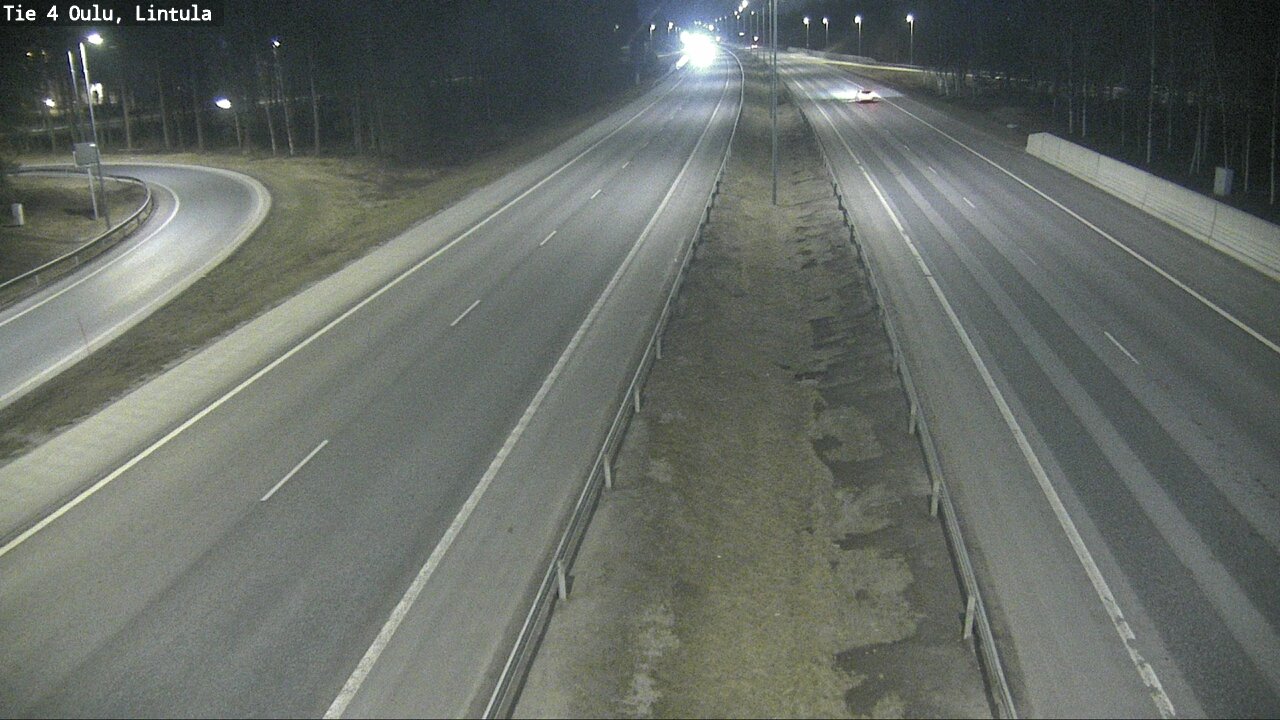 Weather Camera Image Road 4 Oulu, Lintula, Oulu, Pohjois-Pohjanmaa