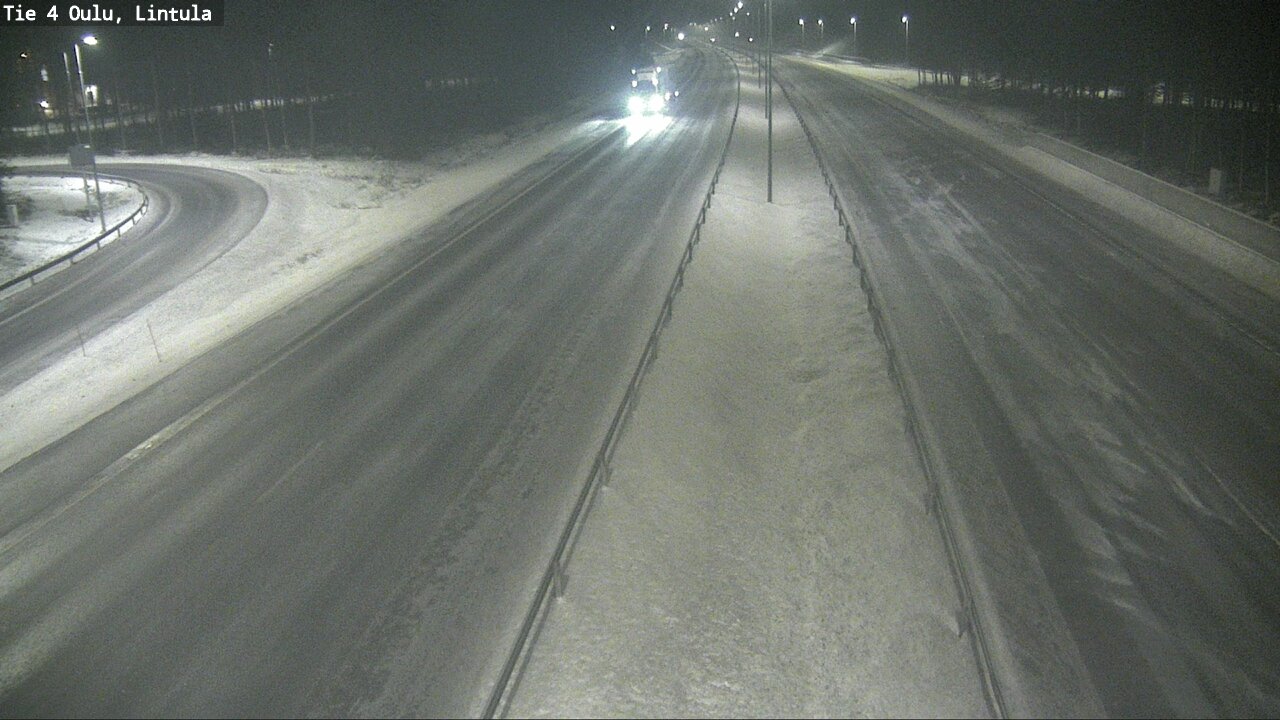 Weather Camera Image Road 4 Oulu, Lintula, Oulu, Pohjois-Pohjanmaa