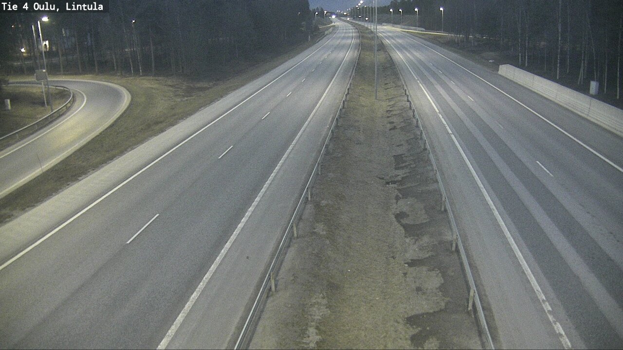 Weather Camera Image Road 4 Oulu, Lintula, Oulu, Pohjois-Pohjanmaa