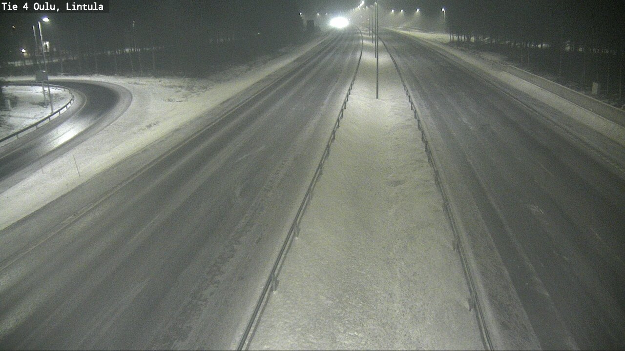 Weather Camera Image Road 4 Oulu, Lintula, Oulu, Pohjois-Pohjanmaa